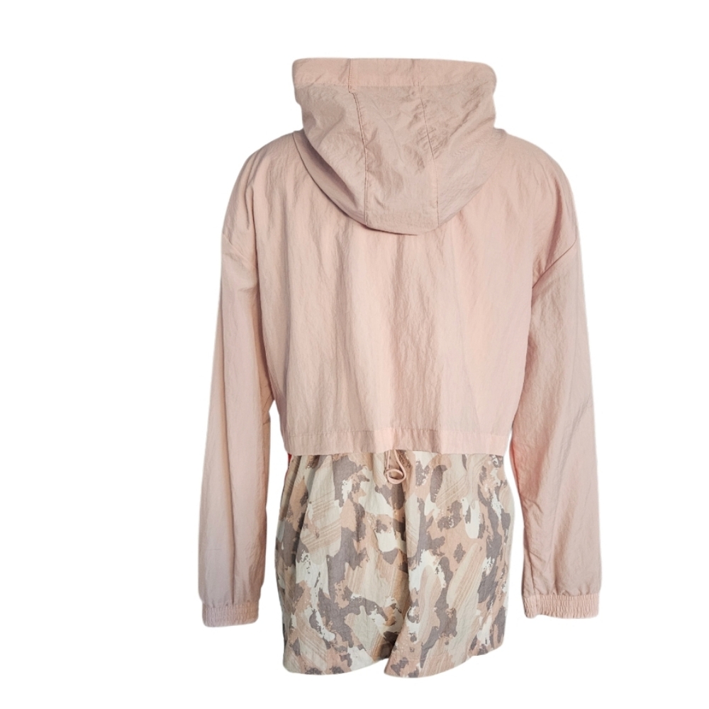 Adidas Women's Beige Windbreaker  Hooded Jacket - Picture 6 of 16